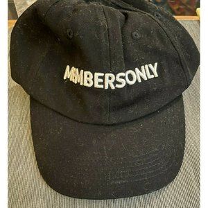 MEMBERS ONLY black and white baseball hat NWT